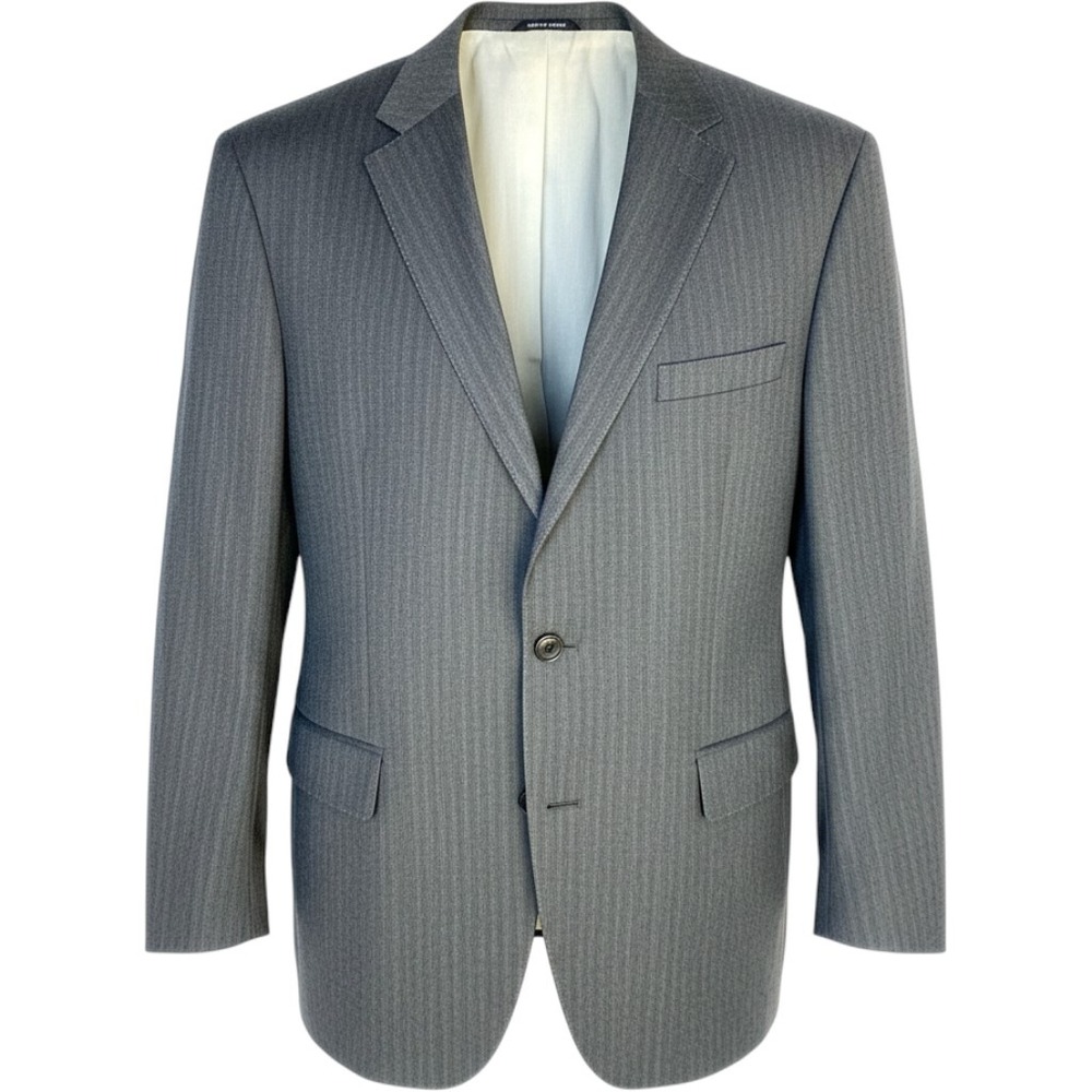 Hugo Boss Mens Virgin Wool Blend Sports Coat 46R Herringbone Blazer 46 RP $549